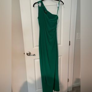 Ralph Lauren One Shoulder Evening Dress